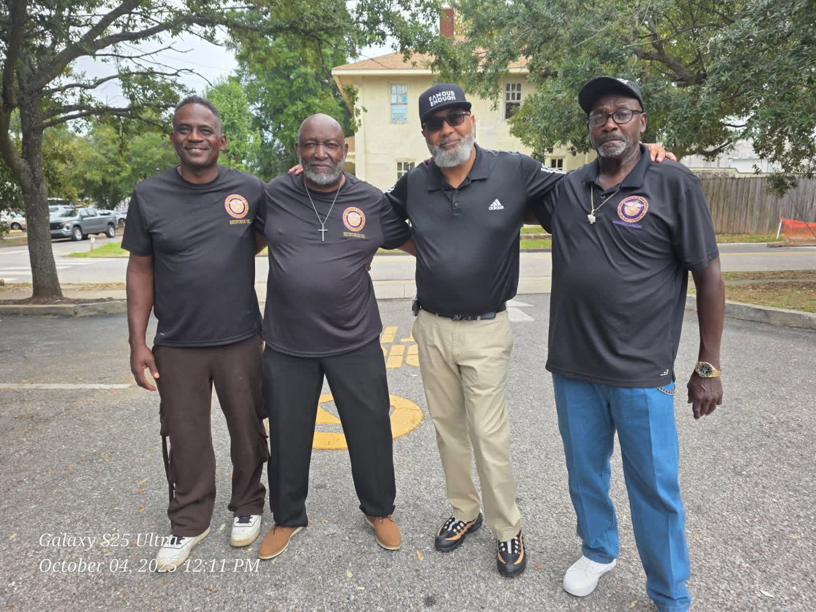 Church members enjoying fellowship outdoors